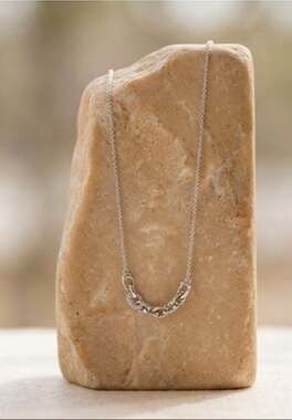 Pilgrim Coby Silver-Plated Crystal Link Necklace